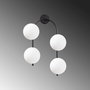 Opviq Jewel - 10595 Lámpara de pared moderna e industrial Negro y Crema